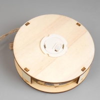 Ёлочная игрушка &laquo;Шар со свечками&raquo;, от батареек, свечение тёплое белое