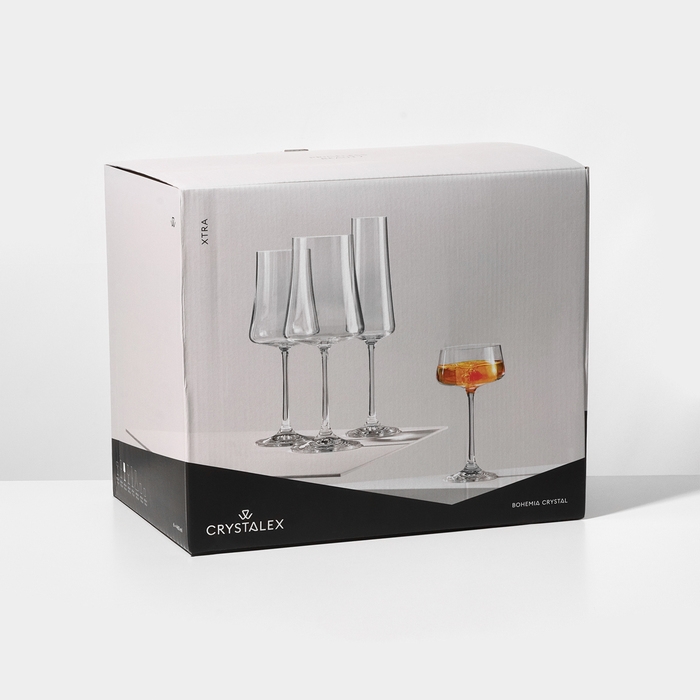 Набор стеклянных бокалов для вина &laquo;Экстра&raquo;, 460 мл, 6 шт