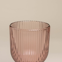 Набор бокалов для вина стеклянный SL Home &laquo;Модерн&raquo;, 250 мл, 8&times;14,5 см, цвет розовый