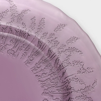 Тарелка стеклянная Magistro &laquo;Французская лаванда&raquo;, d=21 см, цвет фиолетовый