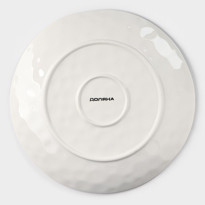 Тарелка фарфоровая Доляна &laquo;Космос&raquo;, d=27,5 см, цвет белый