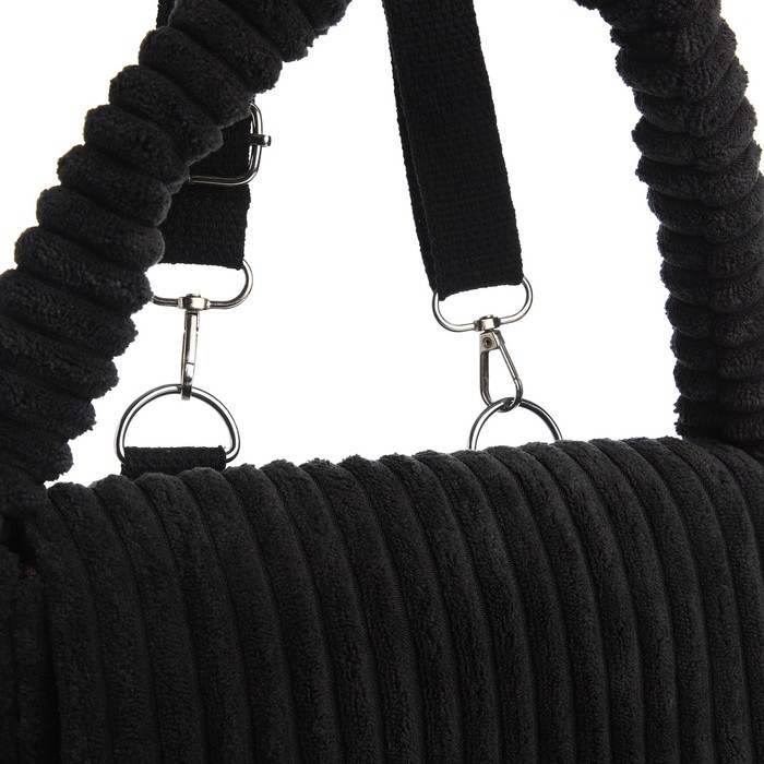 Сумка молодёжная на магните, цвет чёрный