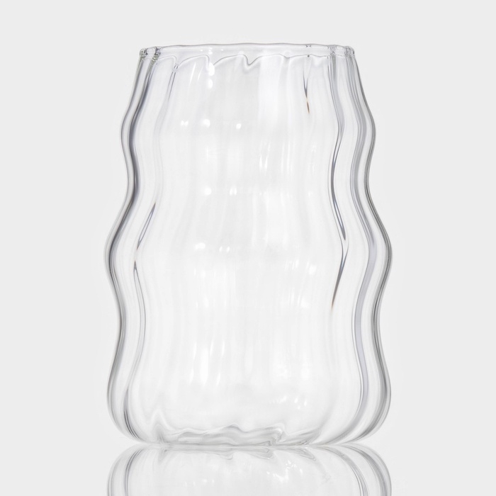 Стаканы &laquo;Леон&raquo;, 500 мл, 9&times;12 см, набор 2 шт, стекло, прозрачные