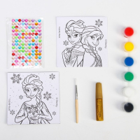 Набор для творчества на Новый год "Новогодний шар под раскраску", 6 штук 5.5 см, Холодное сердце