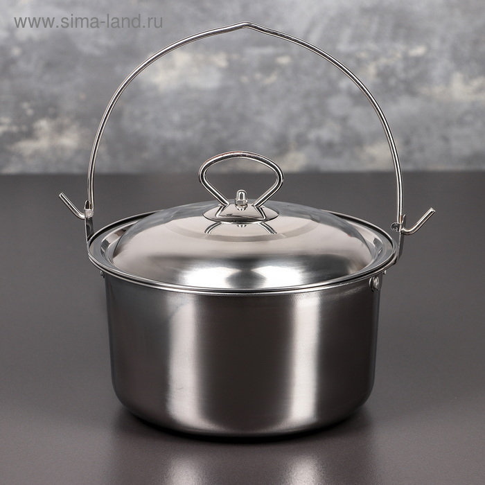 Котелок из нержавеющей стали &laquo;Походный&raquo;, 2,5 л, d=20 см