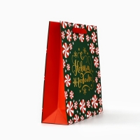 Пакет подарочный новогодний ламинированный &laquo;Новогодние чудеса&raquo;, тиснение, M 30 х 26 х 9 см, Новый год