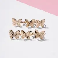 Кольцо детское Выбражулька &laquo;Бабочка ажурная&raquo;, цвет золото, безразмерное