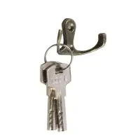 Крючок мебельный ТУНДРА TKd=003, двухрожковый, бронза, 25 шт.