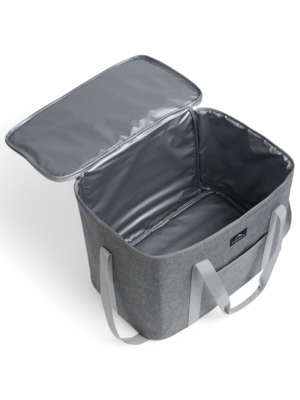 Термосумка для еды и продуктов 37 л, сумка холодильник, 43 х 26.5 х 33 см, толщина 5 мм