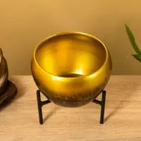 Кашпо на подставке "Горшочек для мёда" железо 15х15х15 см