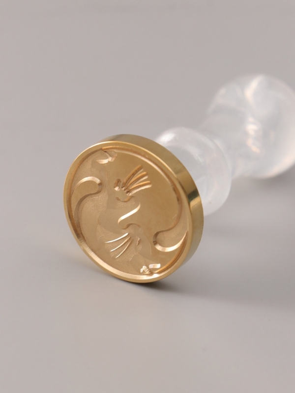 Сургучный набор "Котики Инь-Ян" печать, ручка, сургуч 12,5х10х3,6 см