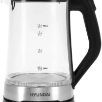 Чайник HYK-G3401 1,7л 2200Вт черный (стекло)