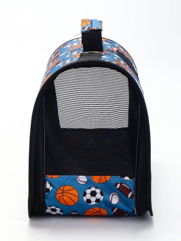 Сумка - переноска для животных "Спорт", размер L, 53 х 21 х 29 см, голубая