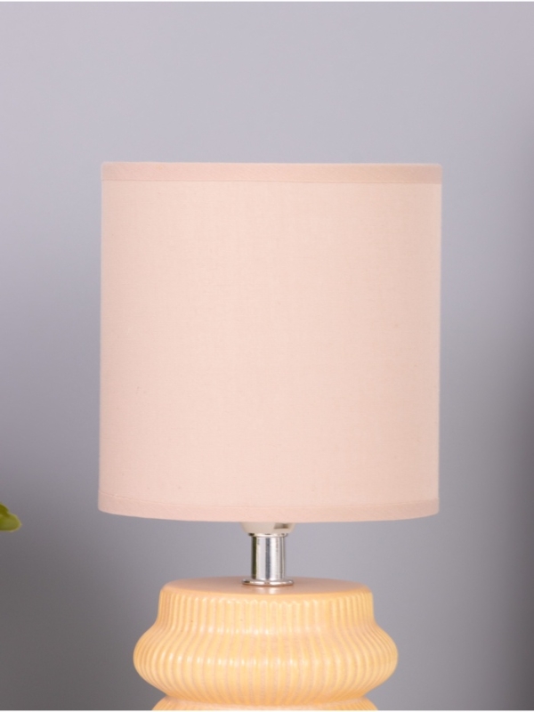 Лампа настольная "Афина" 1х40Вт Е14 бежевый 13х13х26см МОДЕЛЬ: