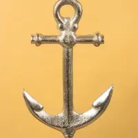 Подсвечник на 3 свечи "Якорь" алюминий 35х17,5х79 см