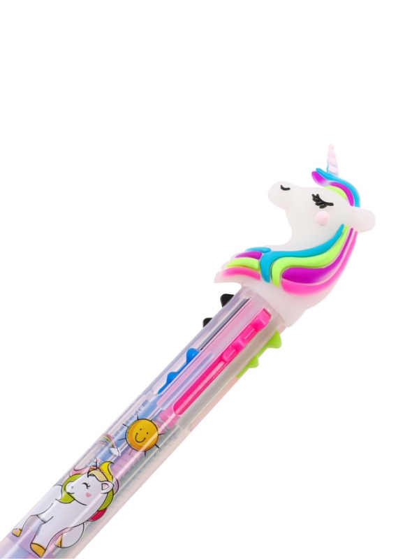 Ручка шариковая, автоматическая, 3-х цветная, корпус МИКС