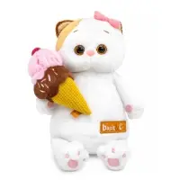 Мягкая игрушка "Кошечка Ли-Ли с мороженым, "Мультсериал", 18 см LKm18-005