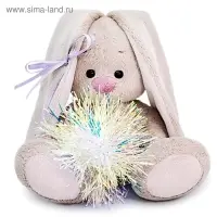 Мягкая игрушка &laquo;Зайка Ми с новогодней подвеской&raquo;, 15 см