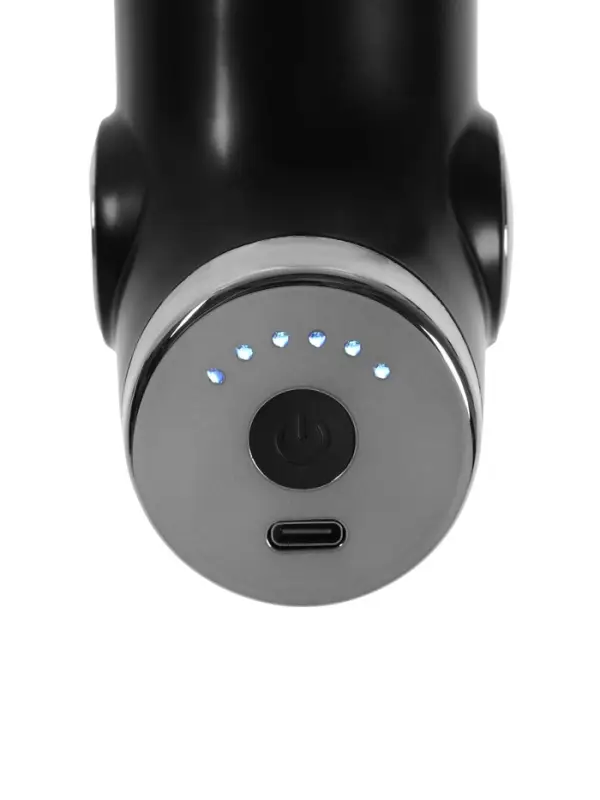 Массажёр для тела LEM-02, перкуссионный, 4 насадки, 6 режимов, 1800-3200 об/мин