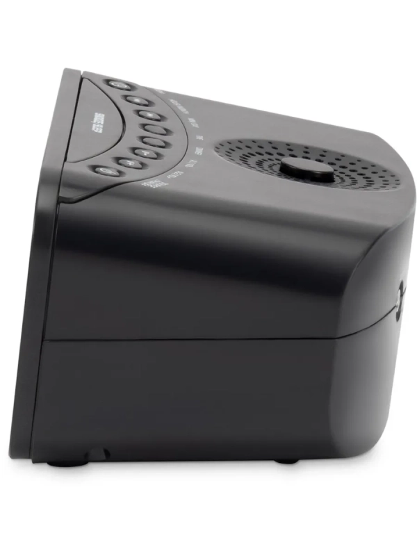 Радиобудильник H-RCL221 черный LCD подсв белая часы цифровые