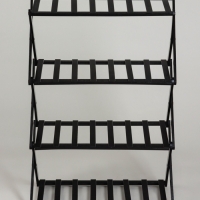 Подставка для цветов Greengo, 4 полки, 50 &times; 25 &times; 68 см, напольная, бамбук, чёрная