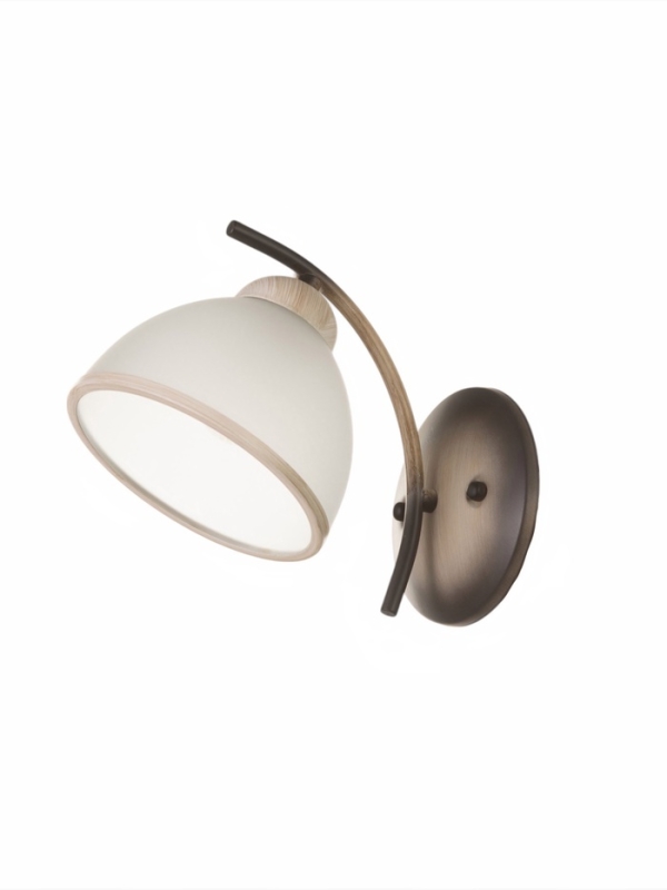 Спот "Джина" 1хЕ27 40Вт черно-бежевый 22х15х16 см