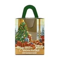 Складная коробка под один капкейк &laquo;Ёлочка&raquo;, 9 х 9 х 11 см