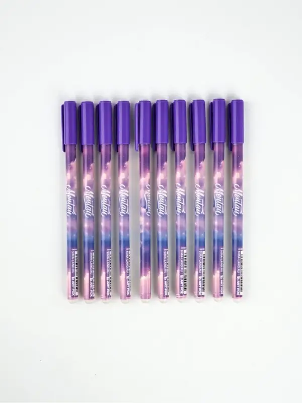 Ручка пластик пиши-стирай с колпачком "Мечтай", синяя паста, гелевая 0,5 мм