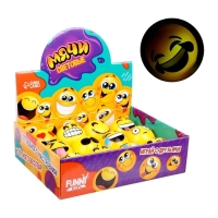 Мяч детский резиновый световой &laquo;Смайлы&raquo;, МИКС, в шоубоксе