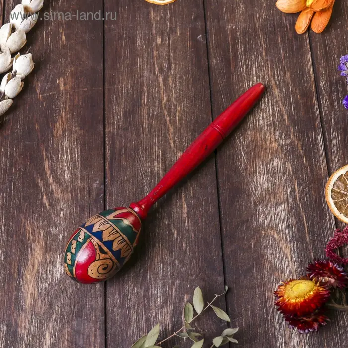 Сувенирный музыкальный инструмент "Маракас" 20х5х5 см МИКС