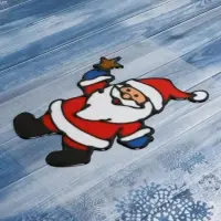 Наклейка на стекло &laquo;Дед Мороз со звездой&raquo;, 12&times;14 см