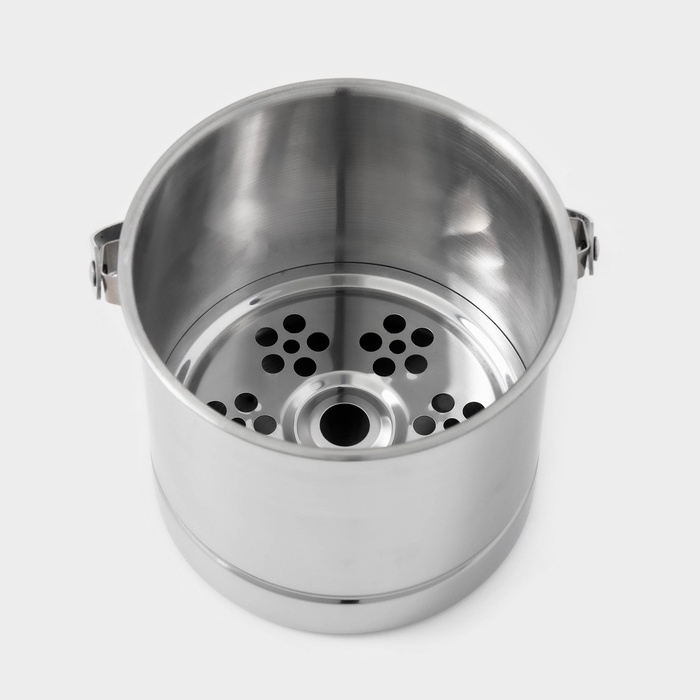 Ведро для льда из нержавеющей стали, 1,3 л, 14,5&times;12,5 см