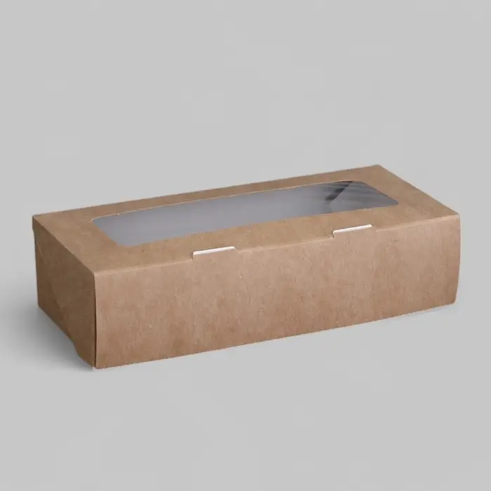 Коробка складная, крафт, 17&times;7&times;4 см, 0.5 л