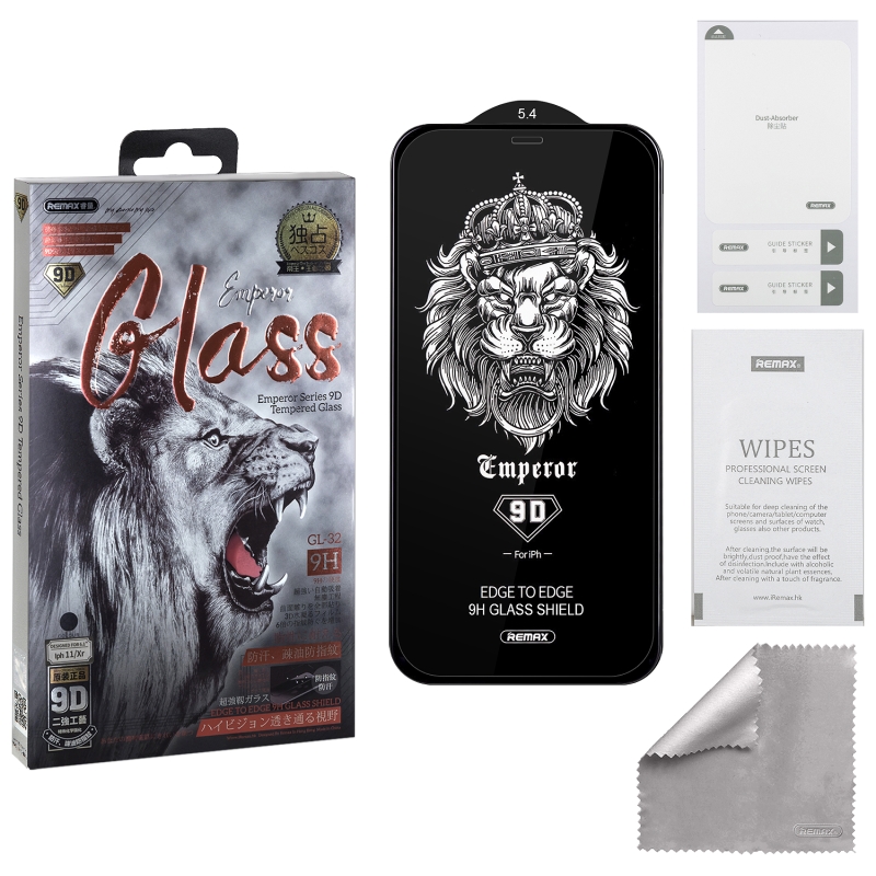 Защитное стекло iPh 12 Mini 9D Emperor Series GL-32 REMAX