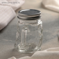 Солонка стеклянная &laquo;Сова&raquo;, 100 мл, 7,5&times;6&times;8,5 см