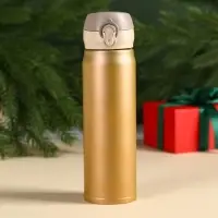 Подарочный набор новогодний &laquo;Все мечты сбудутся&raquo;:Чай новогодний чёрный 50 г, крем-мед с клубникой 120 г, носки 36 - 39 размер, термос 500 мл.