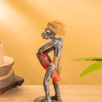 Сувенир &laquo;Абориген с джембе&raquo;, 8&times;7&times;21 см, дерево