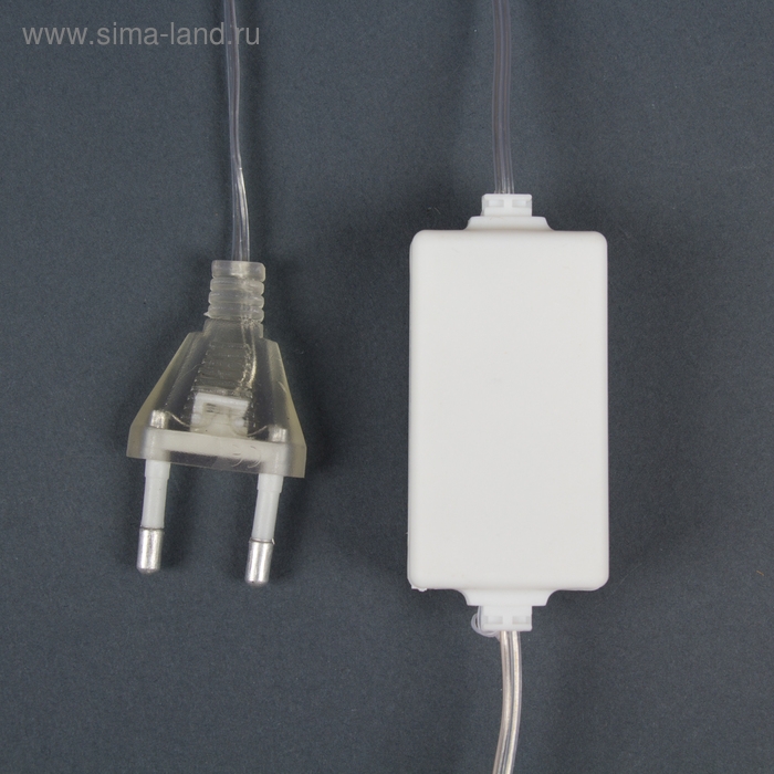 Гирлянда &laquo;Сосулька&raquo; тающая 0.3 м, IP44, прозрачная нить, 18 LED, свечение белое, переливы, 220 В