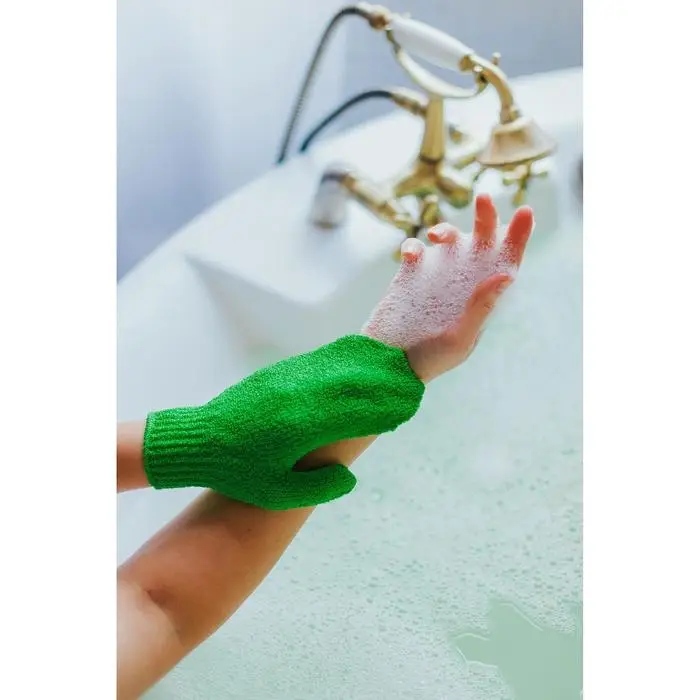 Мочалка - варежка массажная Доляна, 18&times;12 см, МИКС