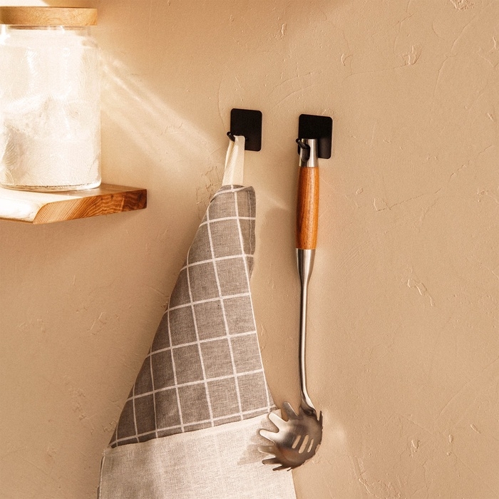 Ложка для спагетти Sima-Land Home 34х8,5 см, Рустик, цвет серебряный