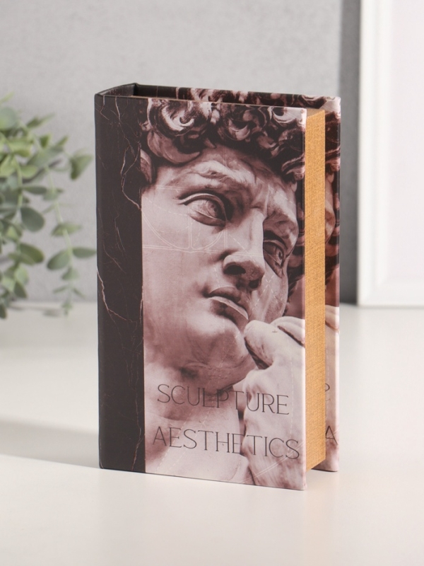 Сейф-книга дерево кожзам "Эстетика скульптуры" 21х13х5 см