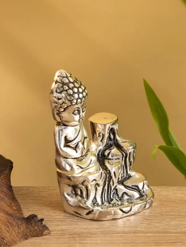 Подставка под благовония "Будда Намасте" алюминий 7х6х11 см