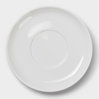 Бульонница фарфоровая Magistro &laquo;Бланш&raquo;, 2 предмета: бульонница 450 мл, блюдце d=18 см, цвет белый