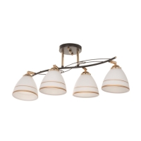 Люстра "Кира" 4х40Вт Е27 черный/золото