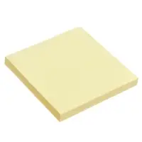 Блок с липким краем, 76&times;76 мм, 80 листов, пастель, жёлтый