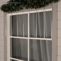 Гирлянда &laquo;Сосульки&raquo; 2.5 &times; 0.5 м, IP65, прозрачная нить, 288 LED, свечение белое с эффектом стекания, 12 В