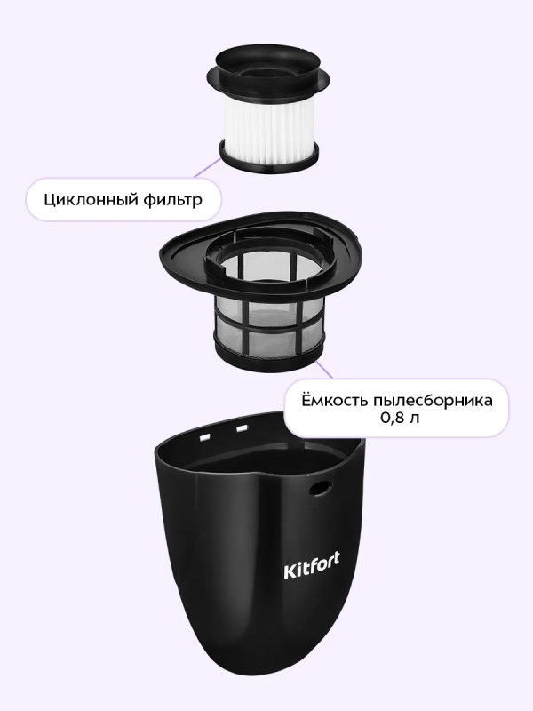 Вертикальный пылесос для дома КТ-5544 - 800 Вт