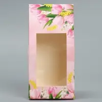 Коробка кондитерская, упаковка, &laquo;8 Марта&raquo;, 9 х 19 х 6 см