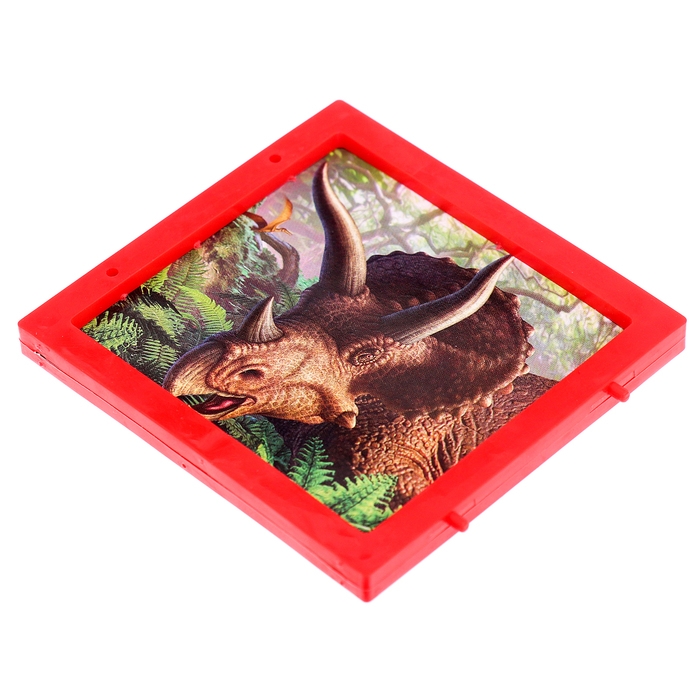 Набор для опытов &laquo;Диномир: Трицератопс&raquo;, строение тела динозавра, 33 детали