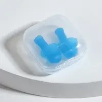 Беруши, 2.5&times;1 см, в футляре, фасовка 10 шт., силиконовые, МИКС